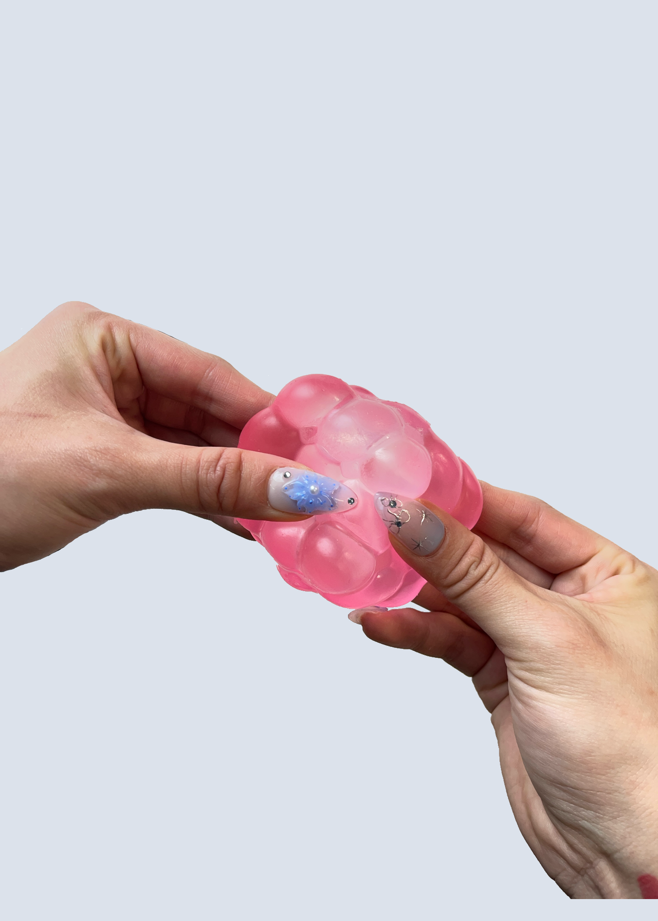 Strawberry Pink Circular Cube Squishy Sugar Maltose Slow RIse