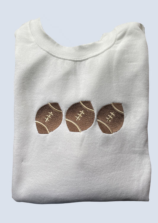 Football Nostalgic Cookies Embroidery