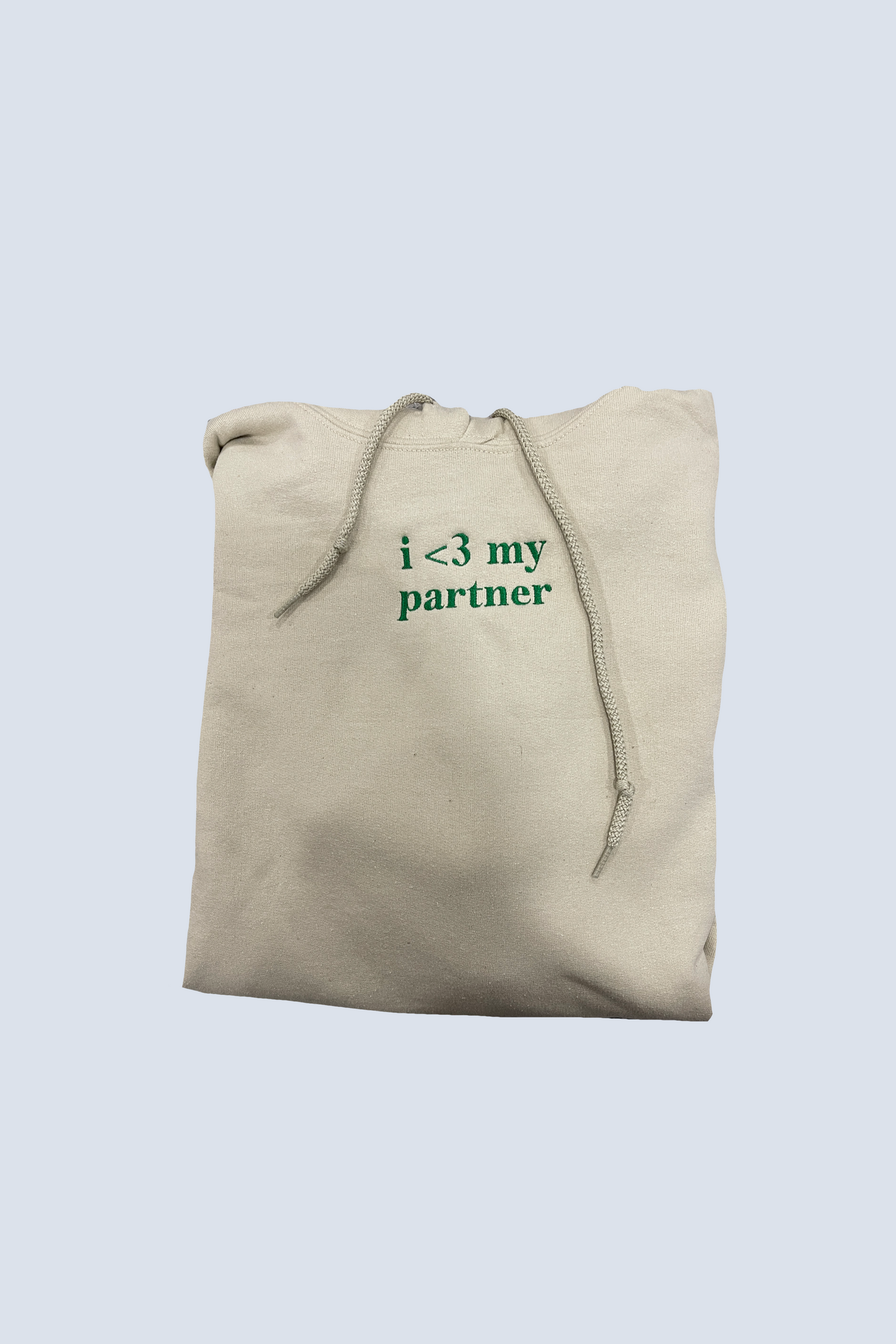 I Love My Partner Matching Embroidered Set