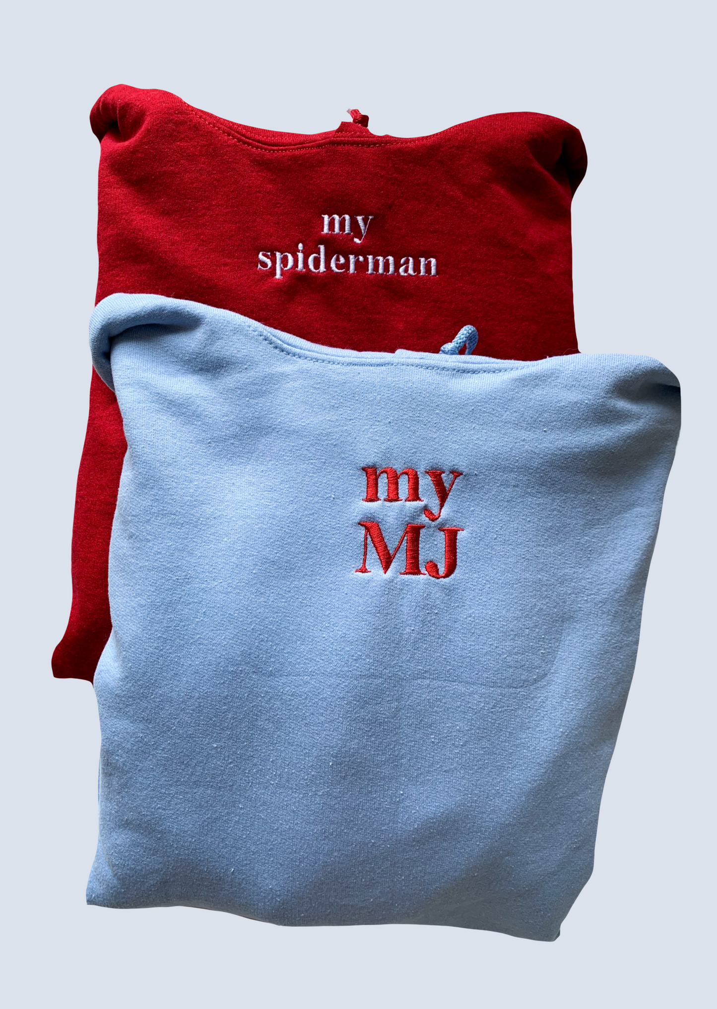 "My Spiderman" "My MJ" Embroidered Matching Set