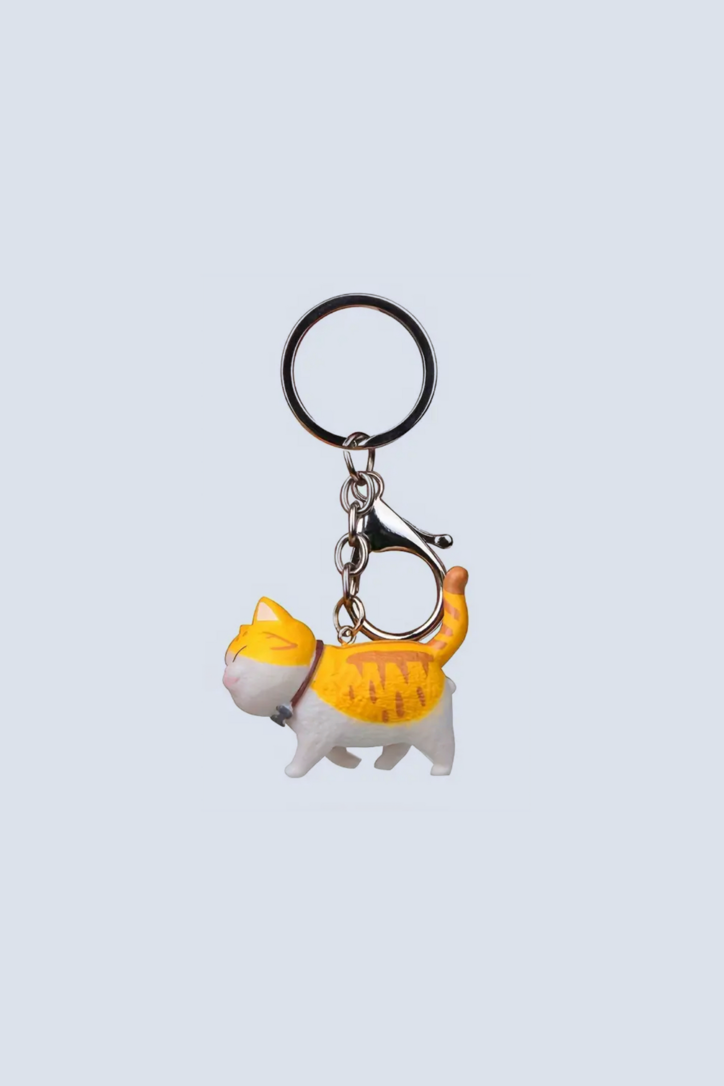 Fat Cat with Balls Keychains