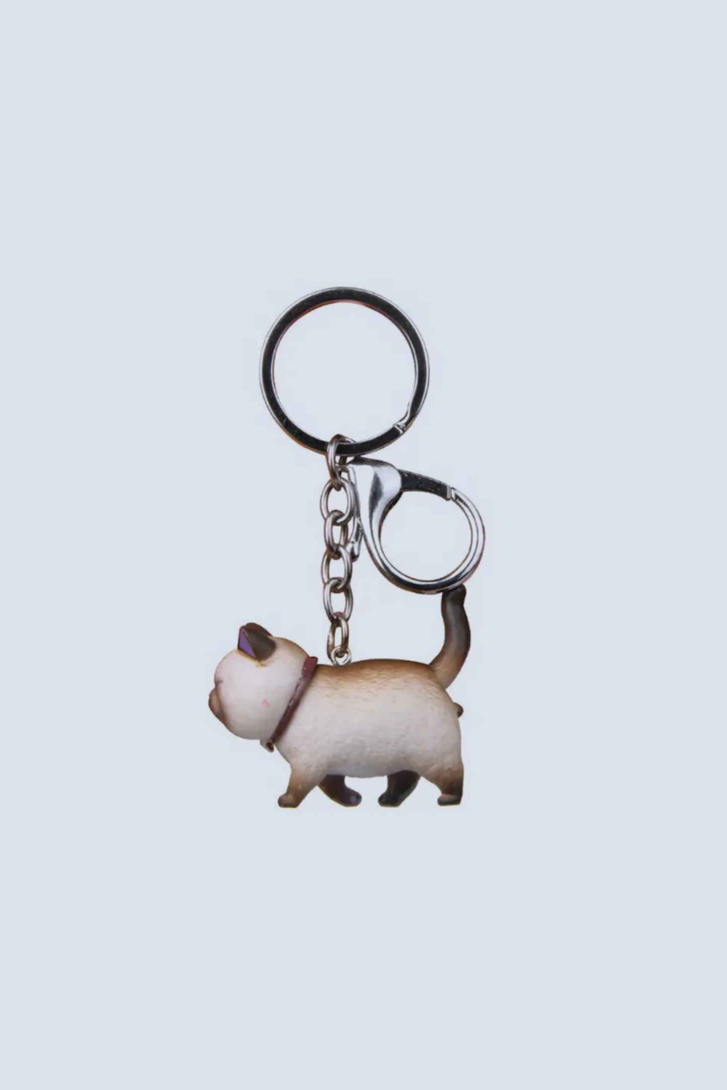 Fat Cat with Balls Keychains