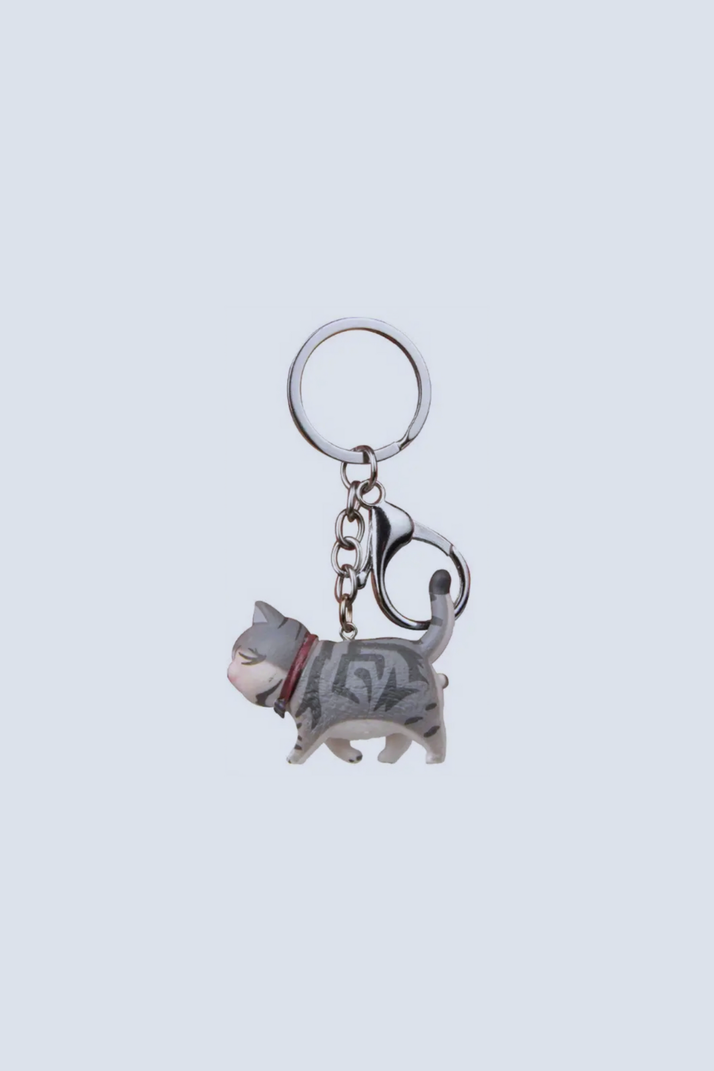 Fat Cat with Balls Keychains