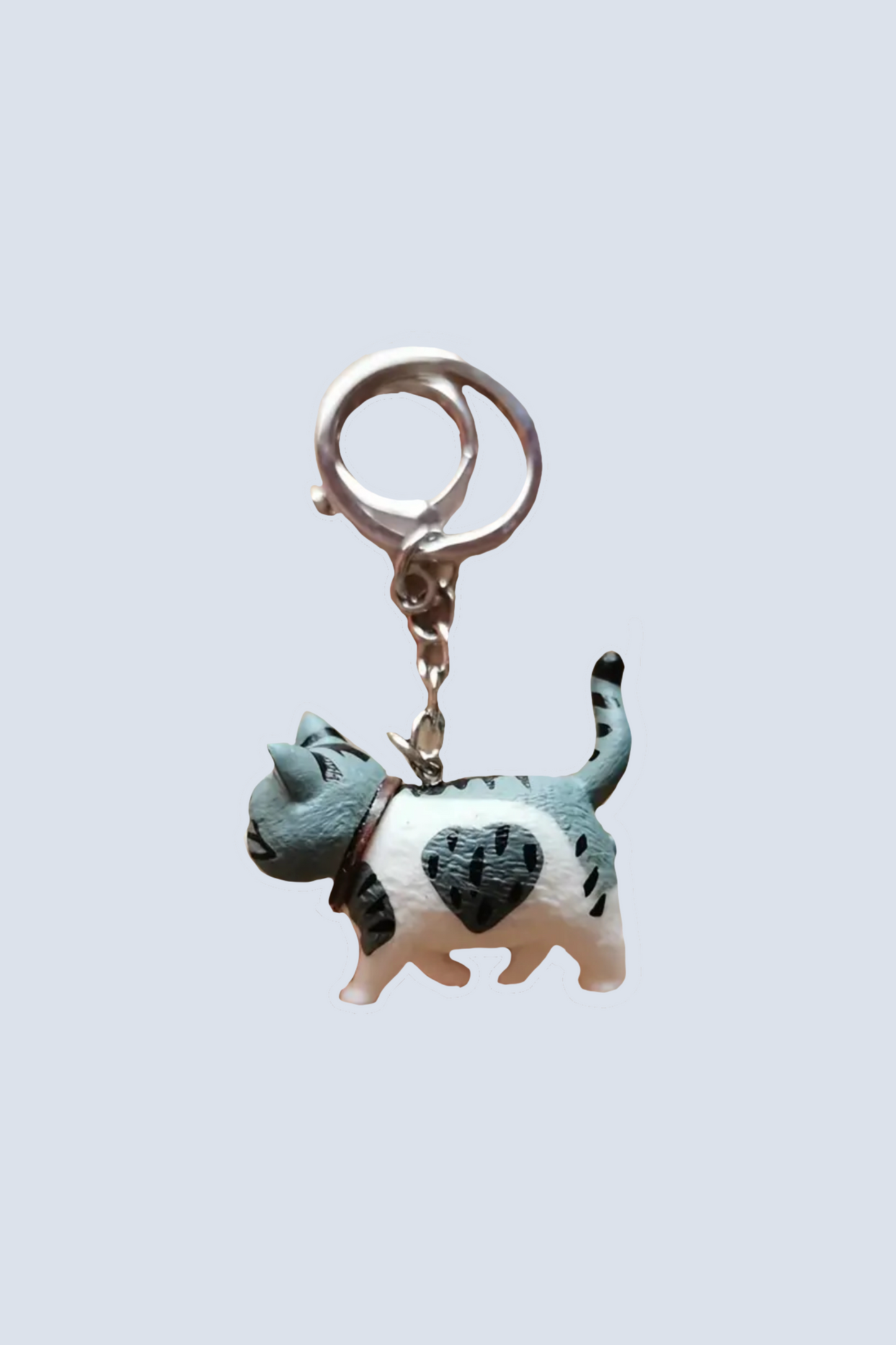 Fat Cat with Balls Keychains