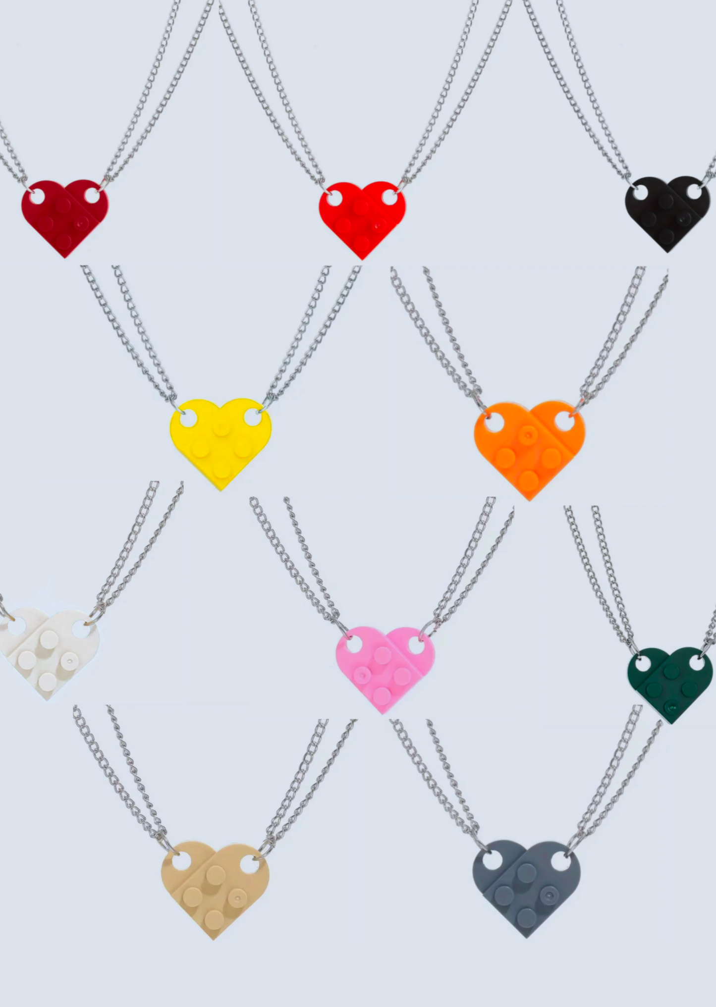 Matching Connecting Brick Necklaces