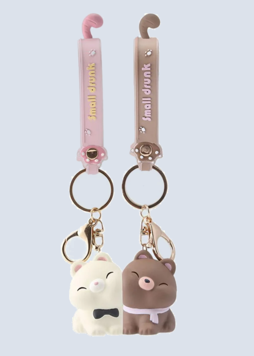 Magnetic Animal Matching Hugging Keychains