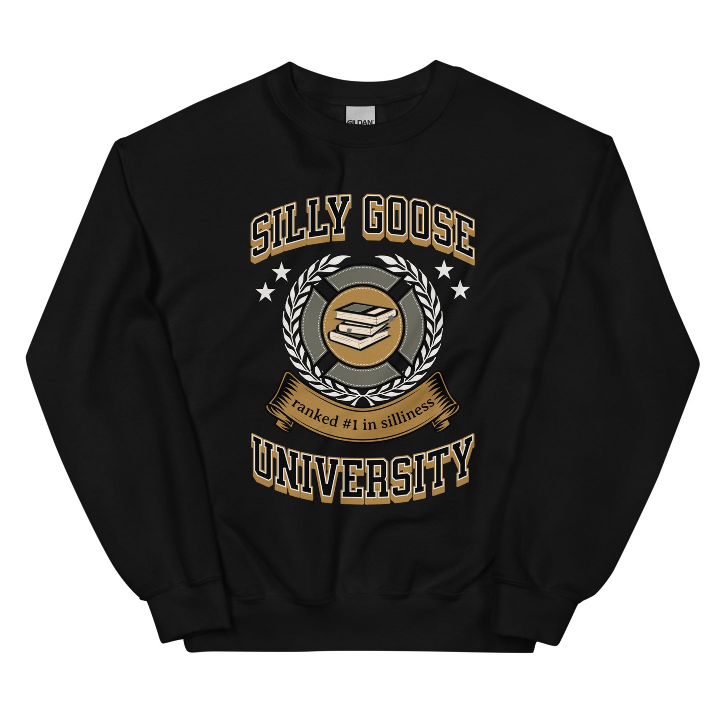 Silly Goose University Sweatshirt: Customizable Color