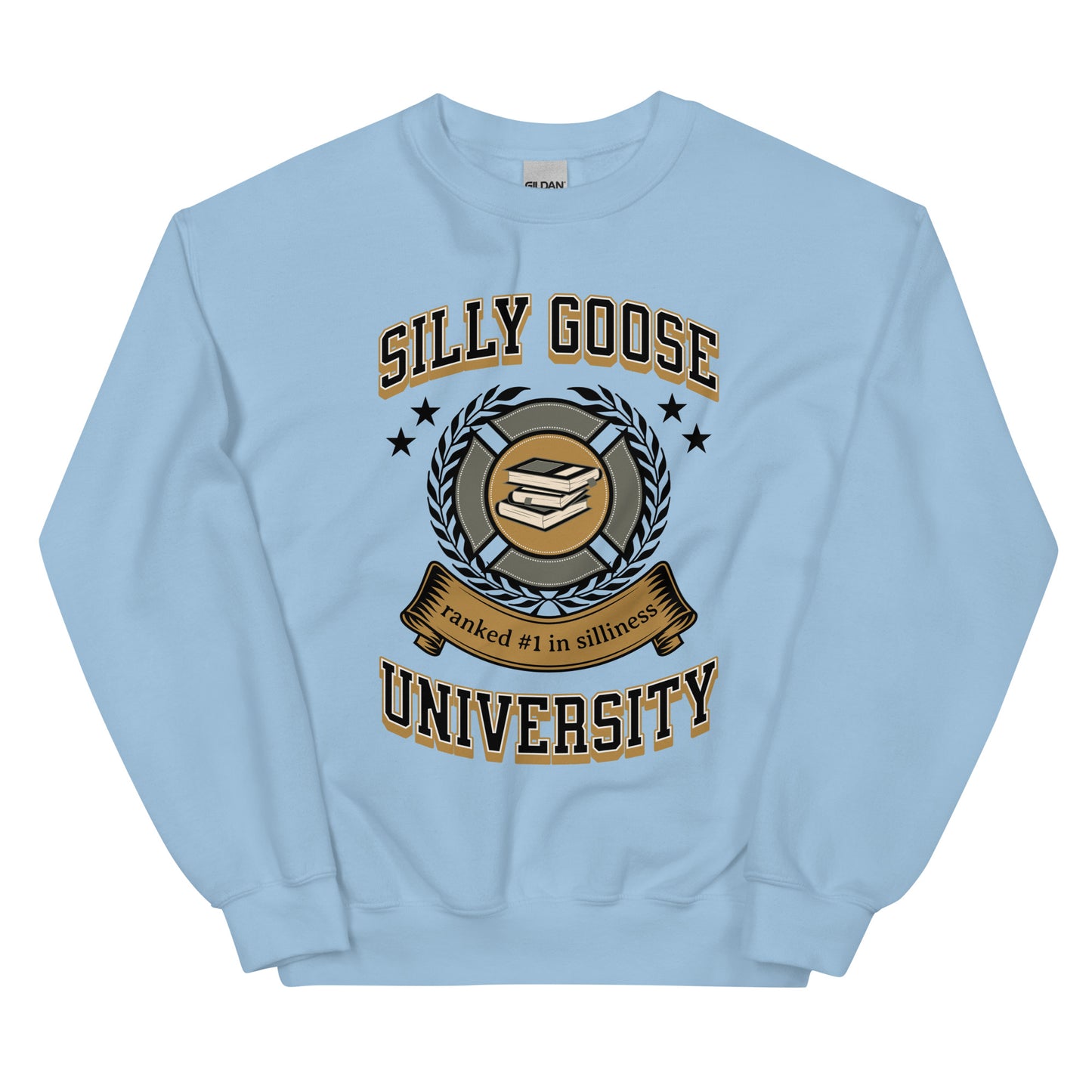 Silly Goose University Sweatshirt: Customizable Color