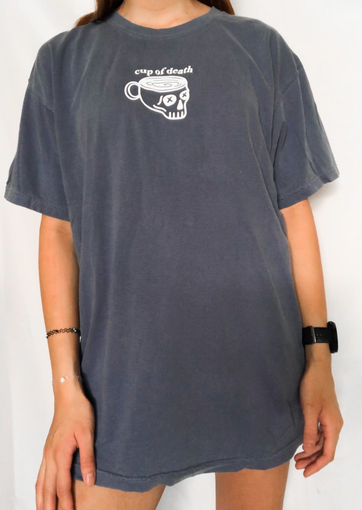 Cup of Death Denim Blue Vinyl Tee