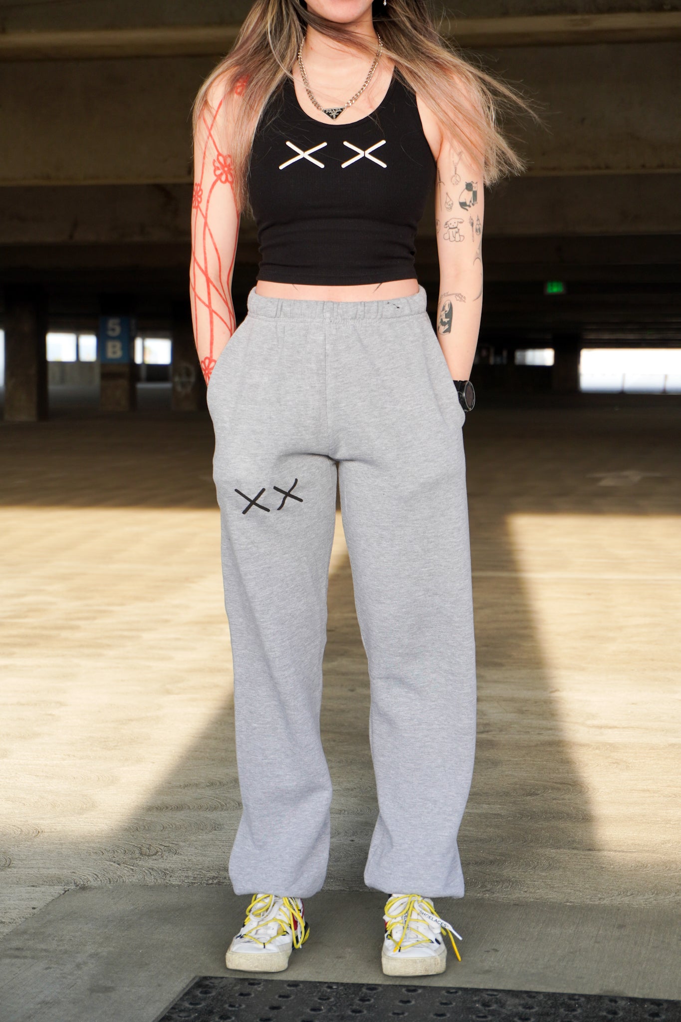 Double XX Heavy Weight Baby Rib Cropped Tank Top