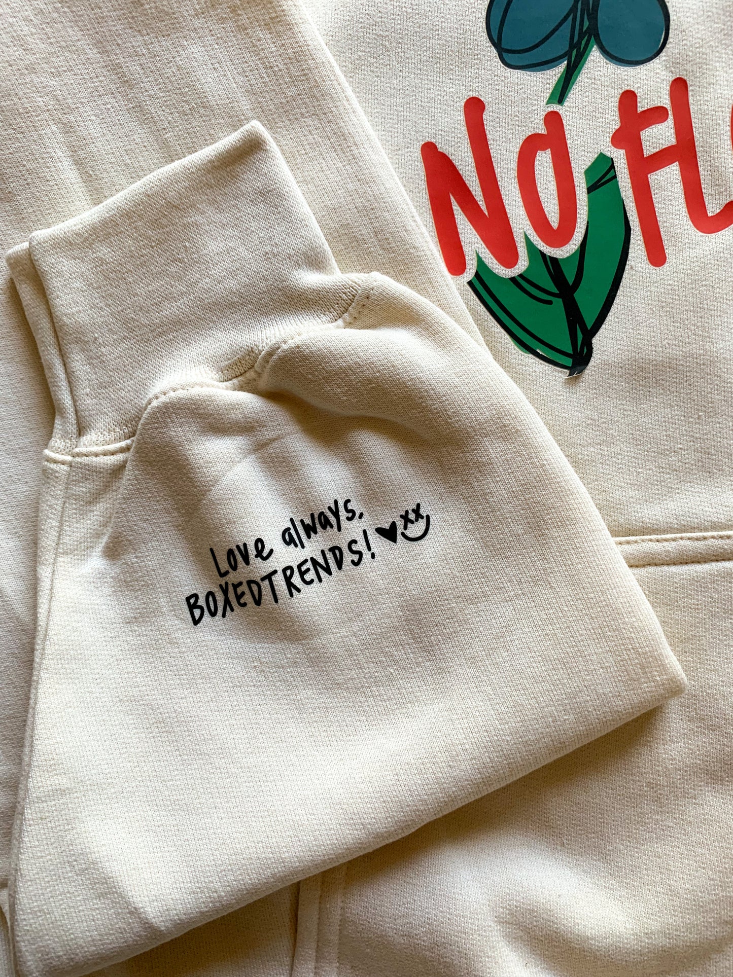 NO RAIN? NO FLOWERS! Printed Sweatshirt/Hoodie