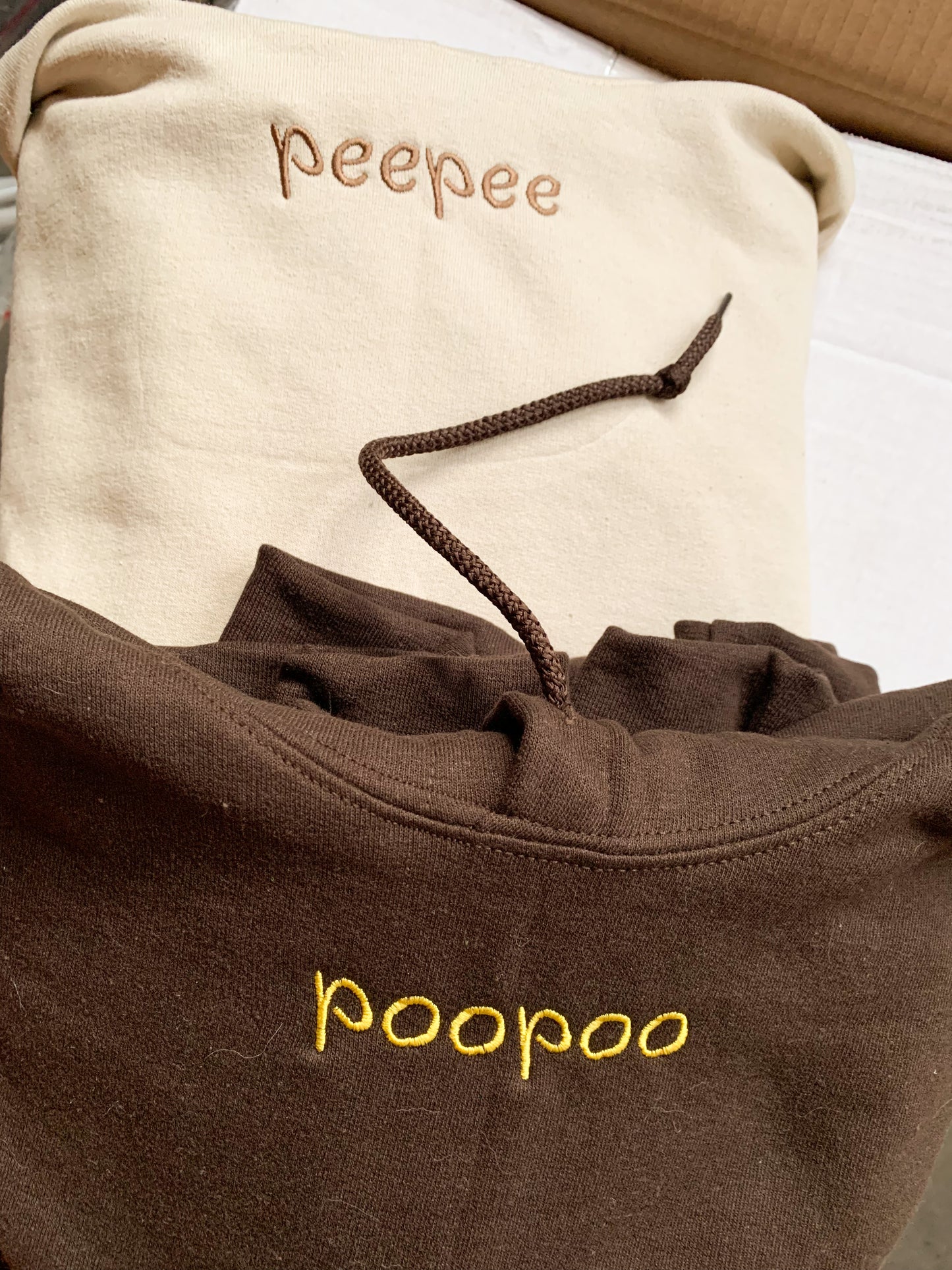 Peepeepoopoo Matching Embroidered Set