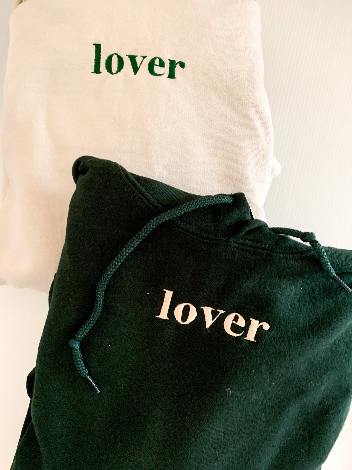 "lover" Embroidered Matching Set