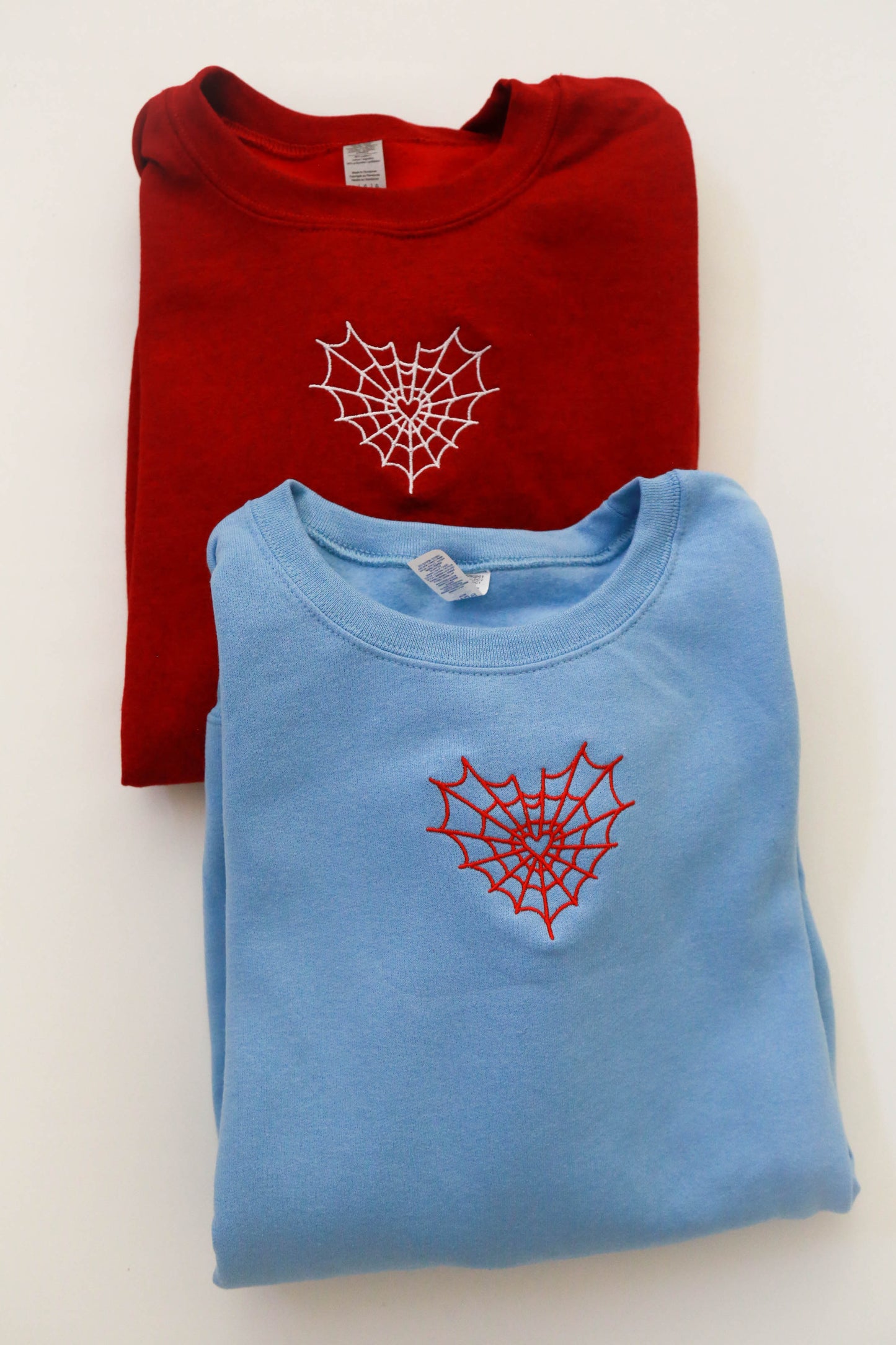 Spiderweb Heart Embroidered Matching Set