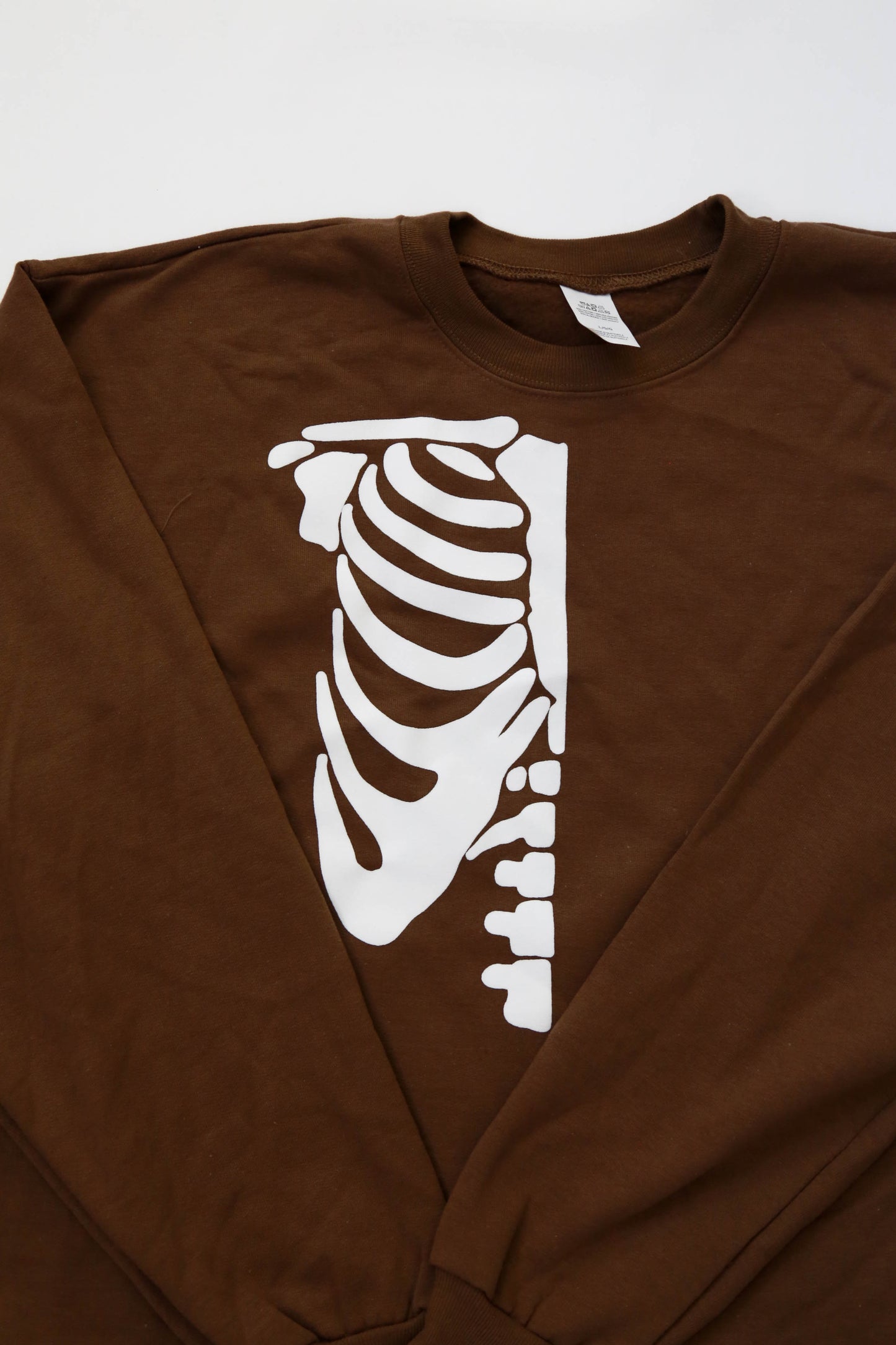 Skeleton Rib Half Puff Print