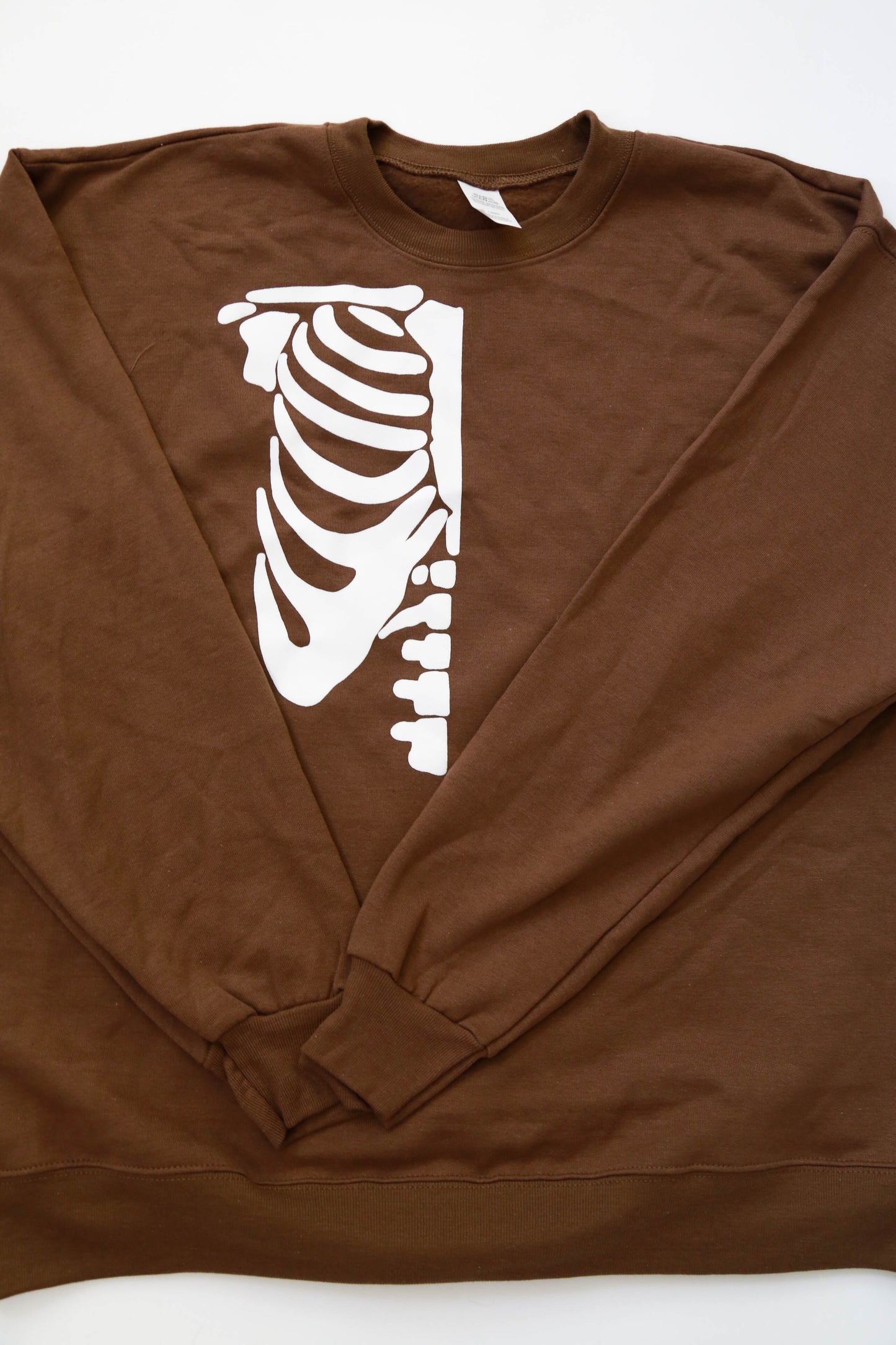 Skeleton Rib Half Puff Print