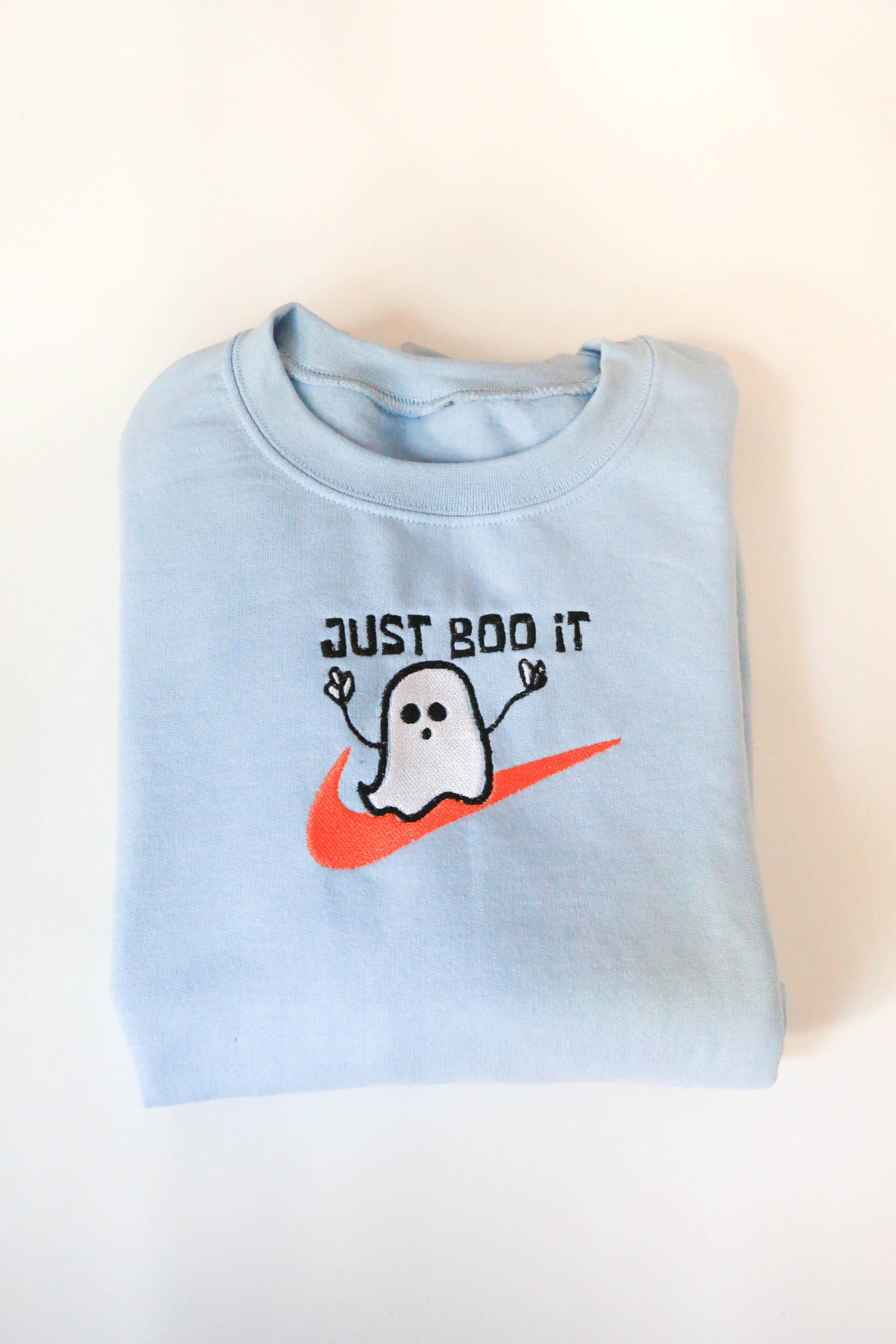 Just Boo It Embroidered Sweatshirt
