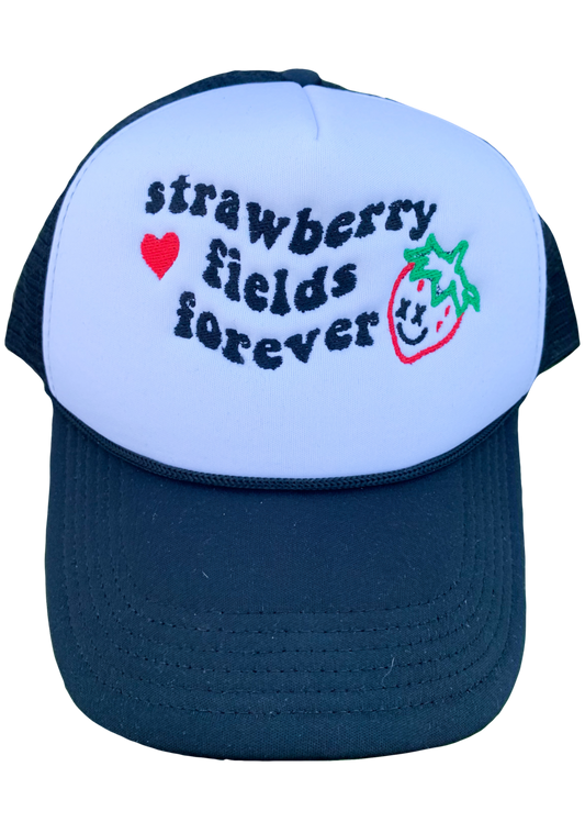 Strawberry Fields Forever Embroidered Foam Trucker Hat