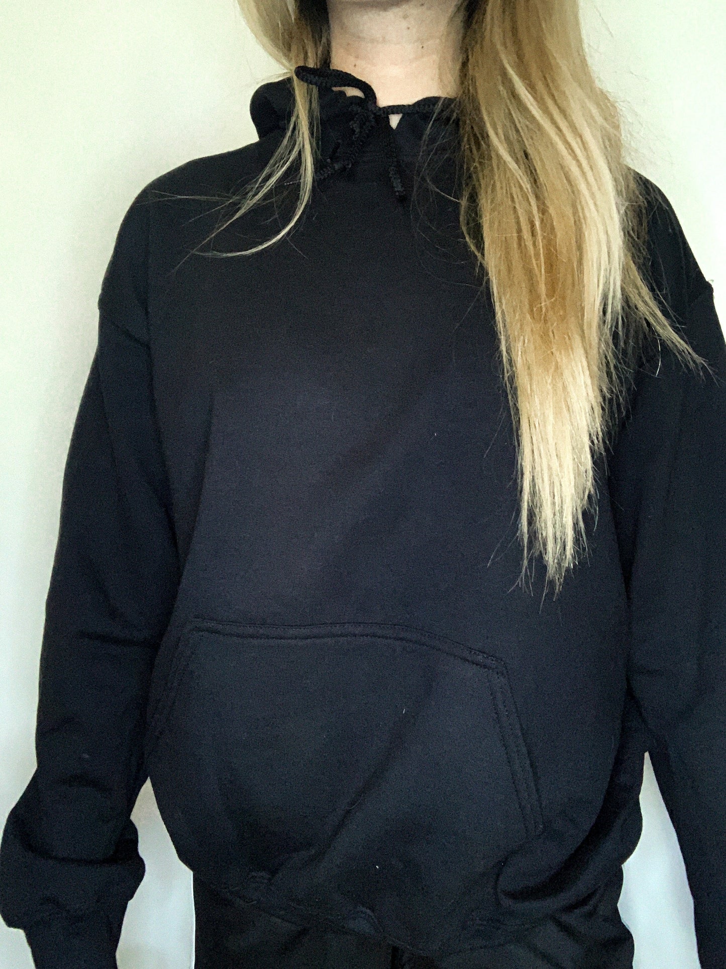 VACCINATED AND READY TO F Embroidered Black Back Hoodie Design