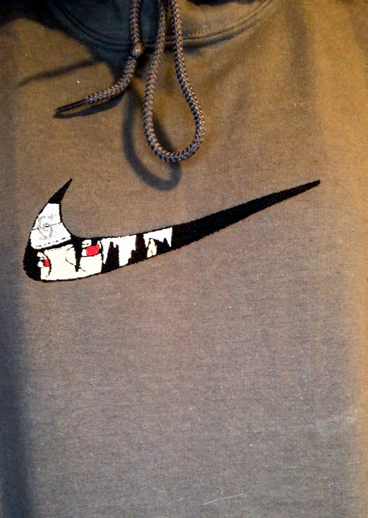 Itachi Embroidered Grey Hoodie
