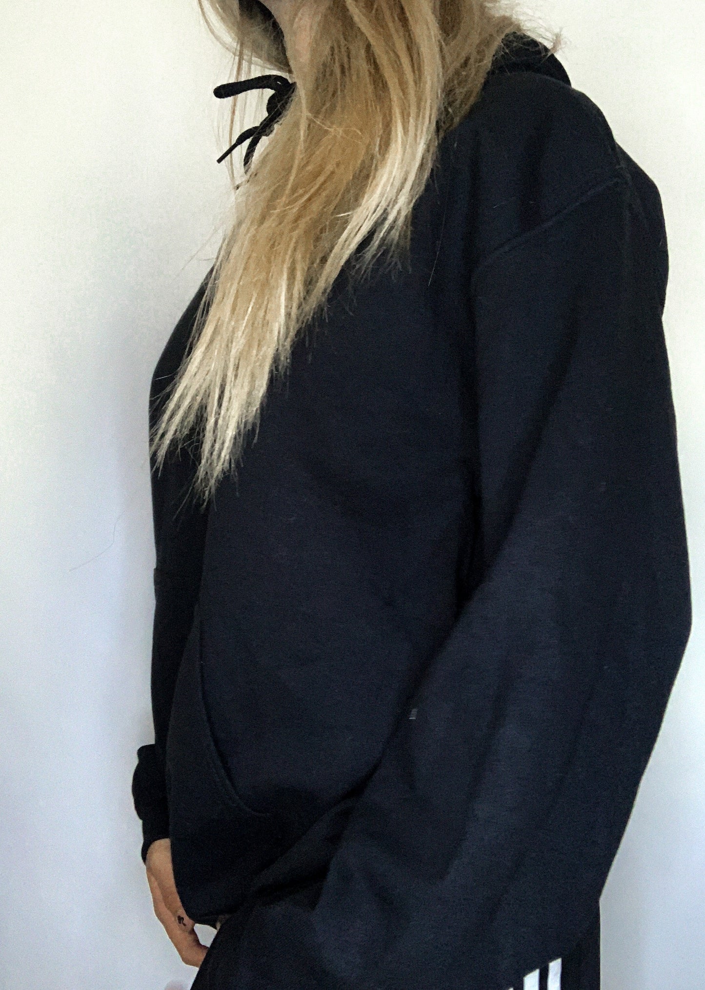 VACCINATED AND READY TO F Embroidered Black Back Hoodie Design