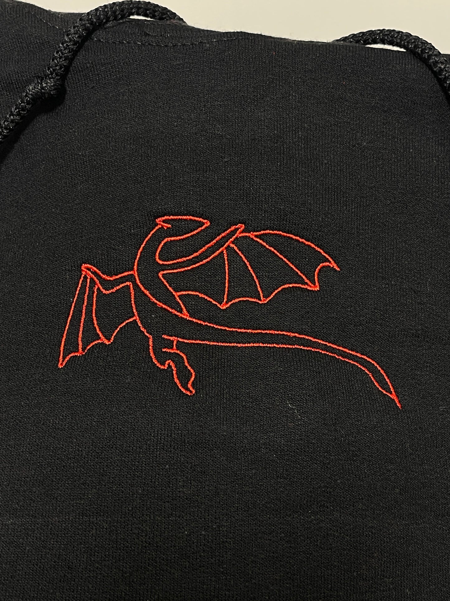 Right Facing Dragon Embroidery