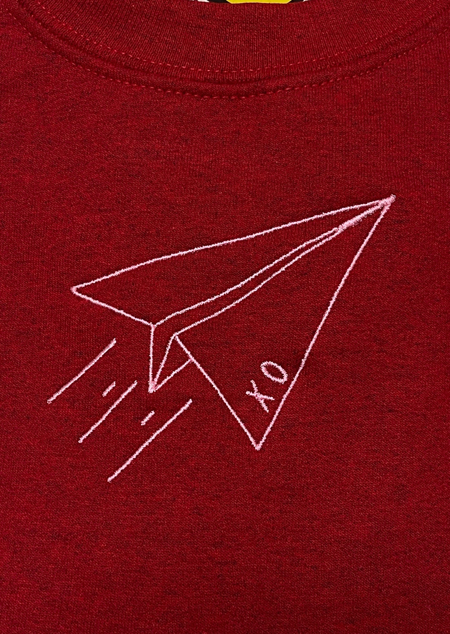 Paper Airplane Embroidery