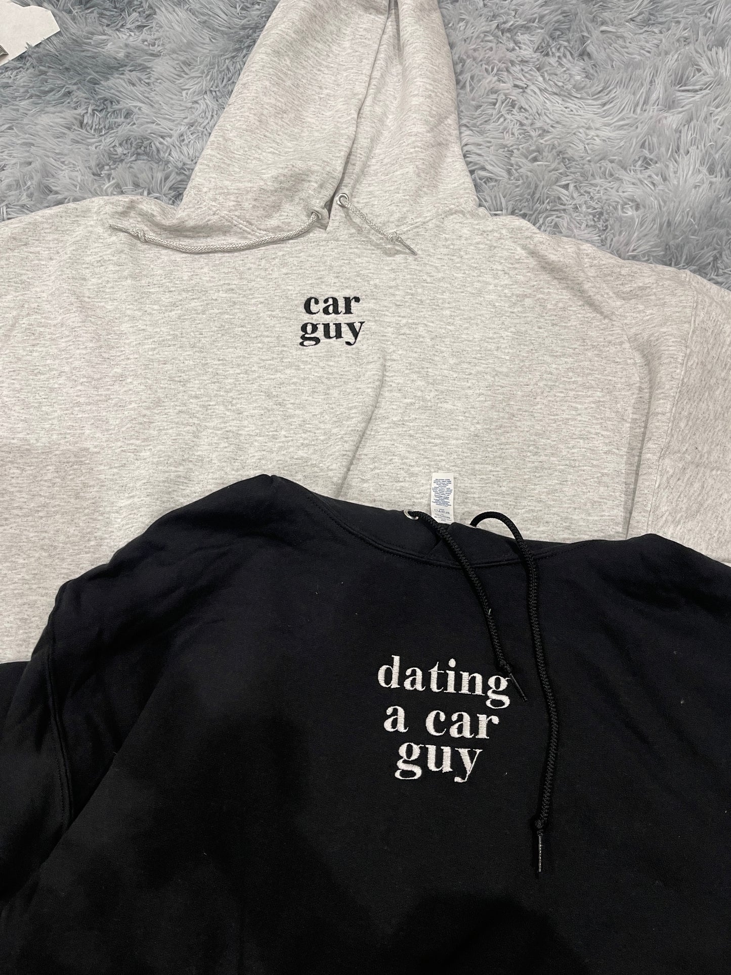 "Car Guy" "Dating a Car Guy" Embroidered Matching Set