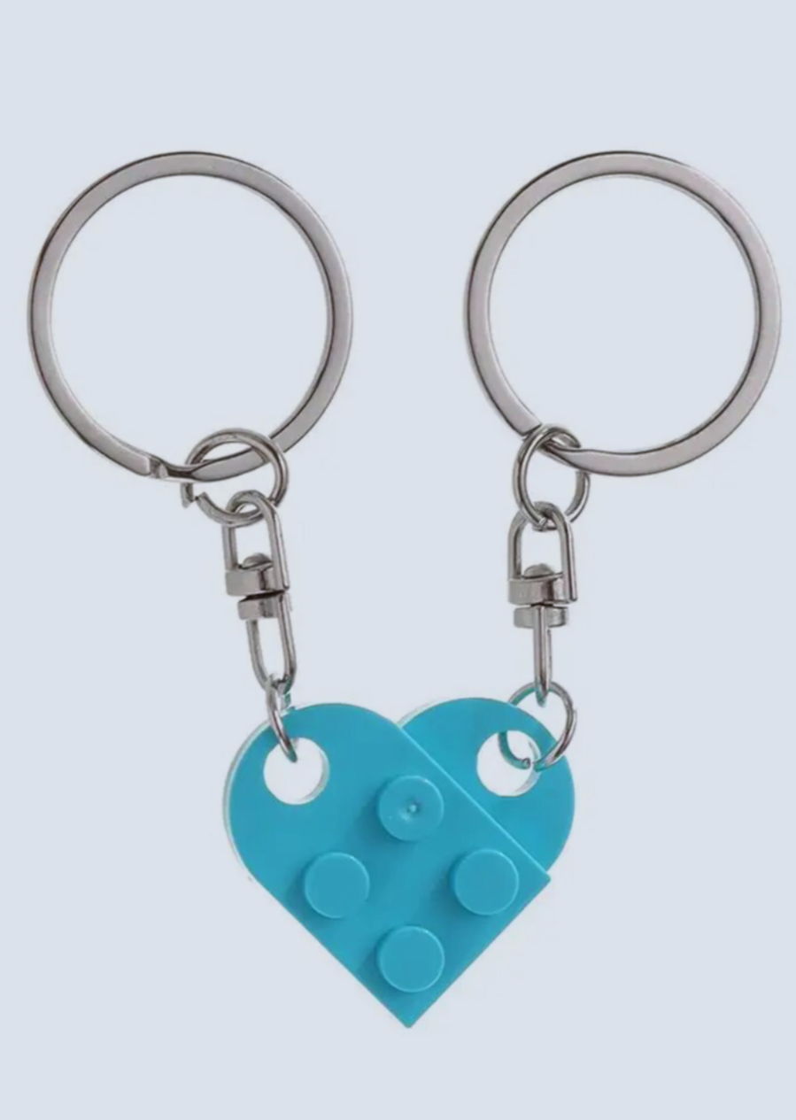 Matching Connecting Brick Keychains