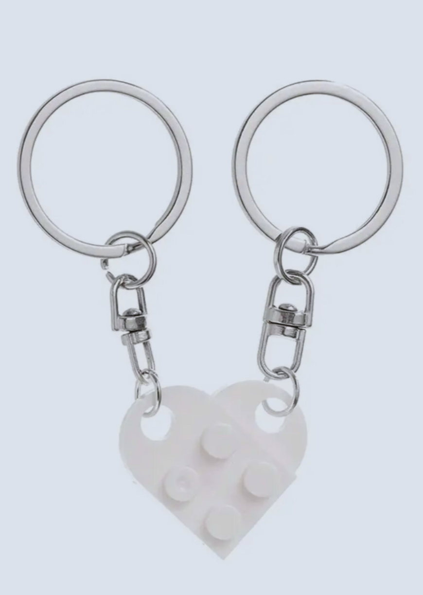 Matching Connecting Brick Keychains
