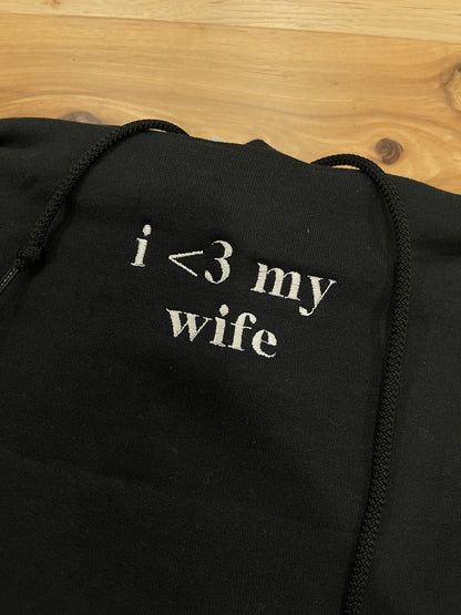 I Love My Wife Embroidery