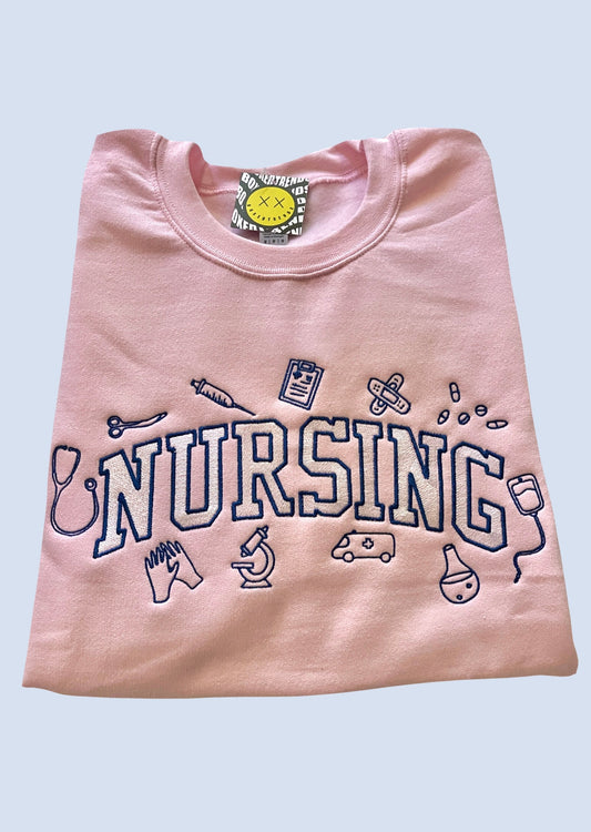 Nursing Spellout Embroidery