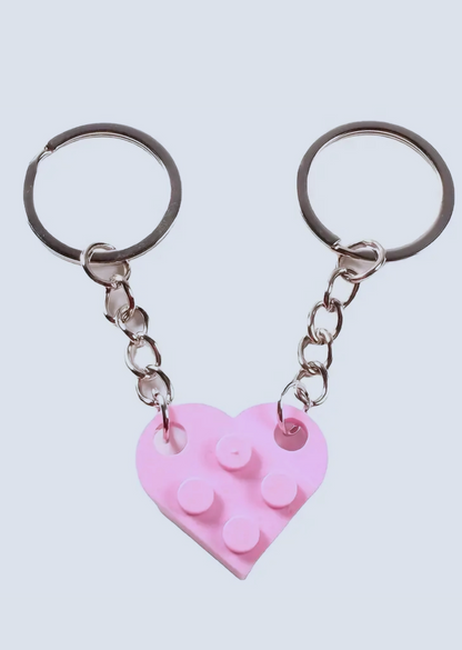Matching Connecting Brick Keychains