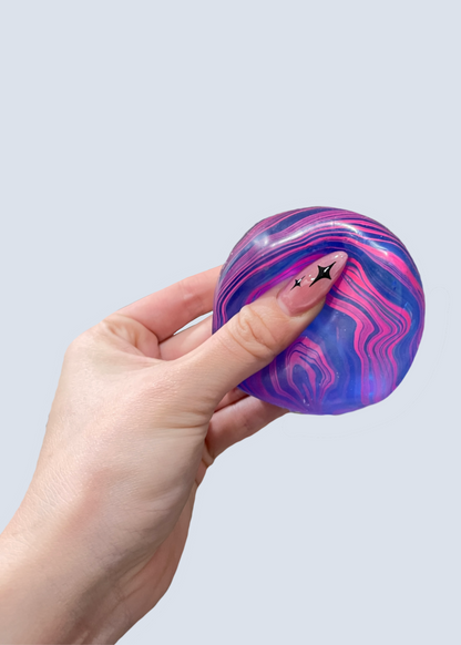 Satisfying Swirl Ice Cube Sugar Maltose Stretchy Stress Ball Sensory Toy