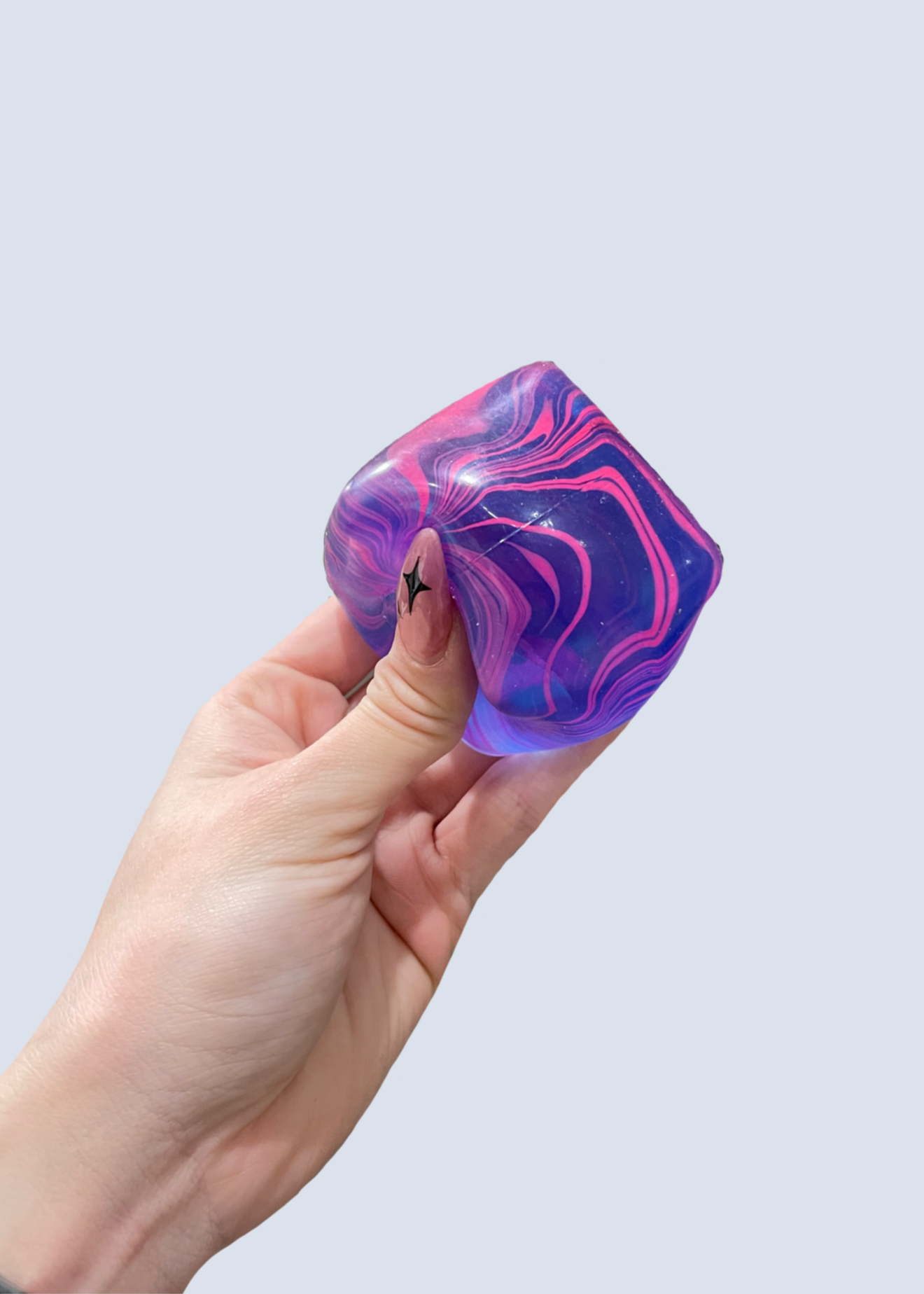 Satisfying Swirl Ice Cube Sugar Maltose Stretchy Stress Ball Sensory Toy