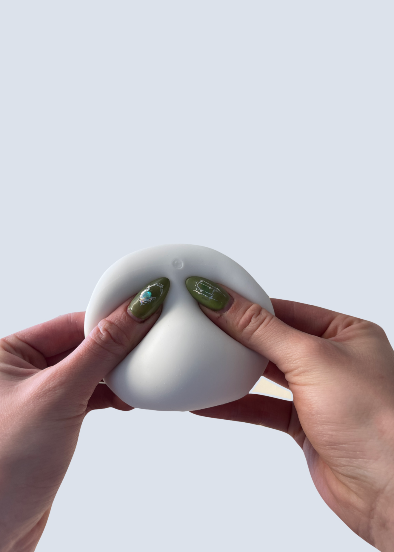 White Marshmallow Mochi Stress Ball Sensory Toy