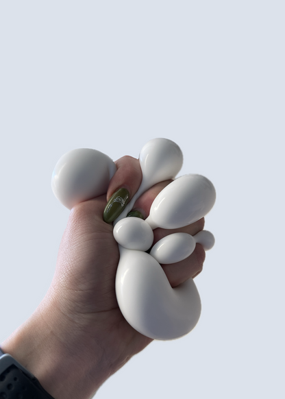 White Marshmallow Mochi Stress Ball Sensory Toy