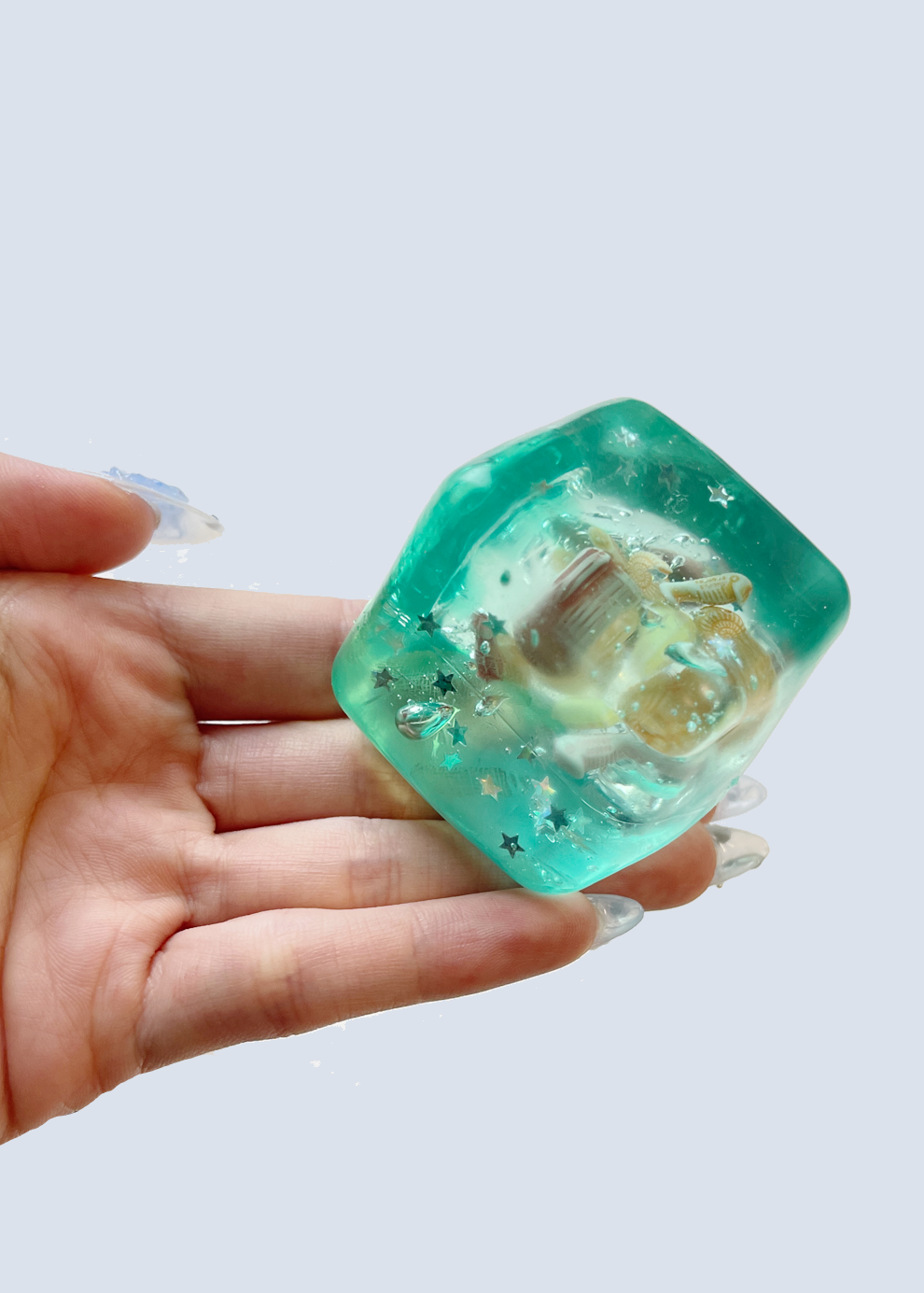 Ocean Seashell Squishy Sugar Maltose Cube