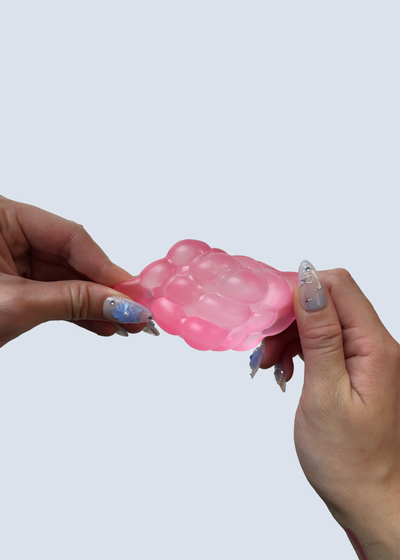 Strawberry Pink Circular Cube Squishy Sugar Maltose Slow RIse