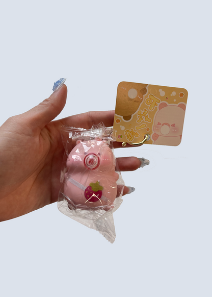 Squishy Pig Bubble Keychain Fidget Stress Toy