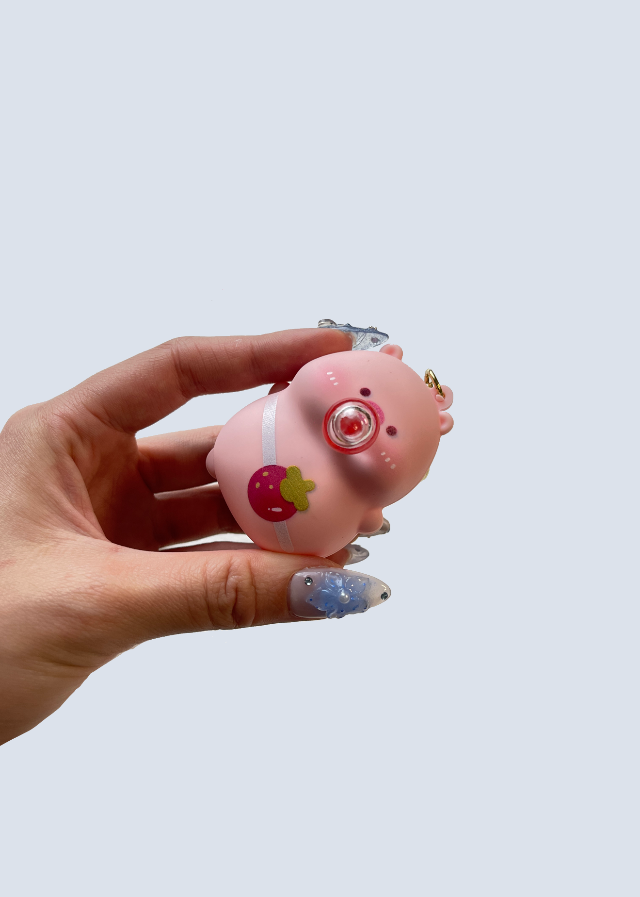 Squishy Pig Bubble Keychain Fidget Stress Toy