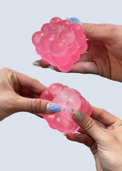 Strawberry Pink Circular Cube Squishy Sugar Maltose Slow RIse