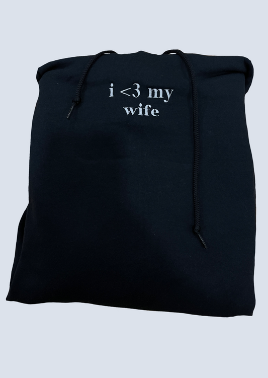 I Love My Wife Embroidery