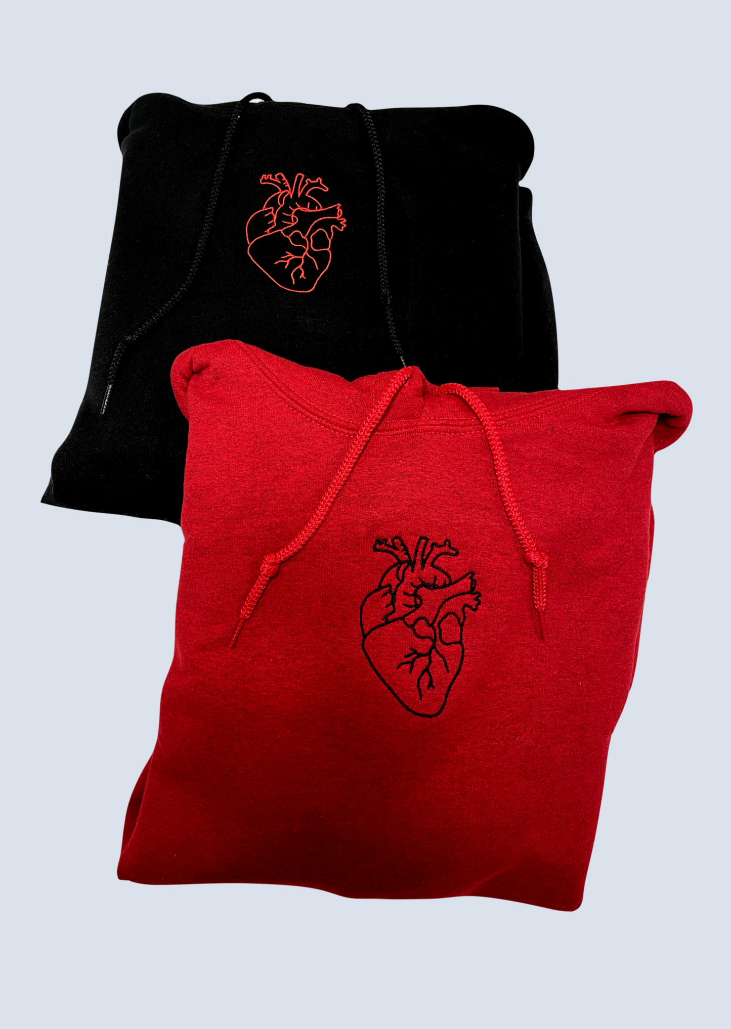 Anatomical Heart Embroidered Matching Set