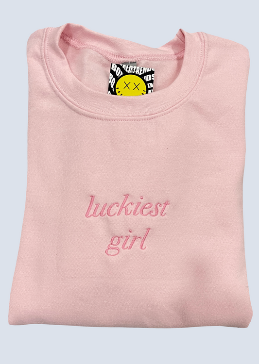 Luckiest Girl Embroidery