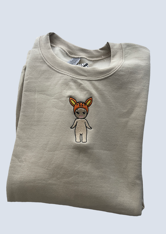 Deer Angel Baby Embroidery