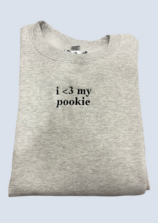 I Love My Pookie Embroidery