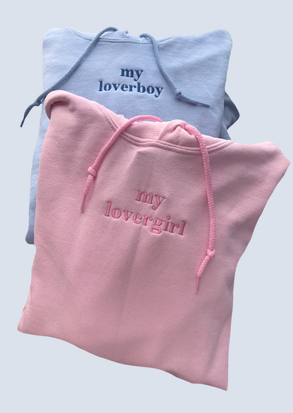 "my loverboy" "my lovergirl" Embroidered Matching Set