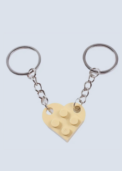 Matching Connecting Brick Keychains