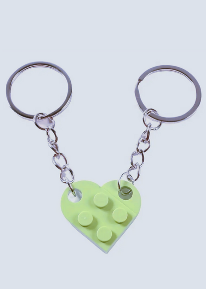 Matching Connecting Brick Keychains